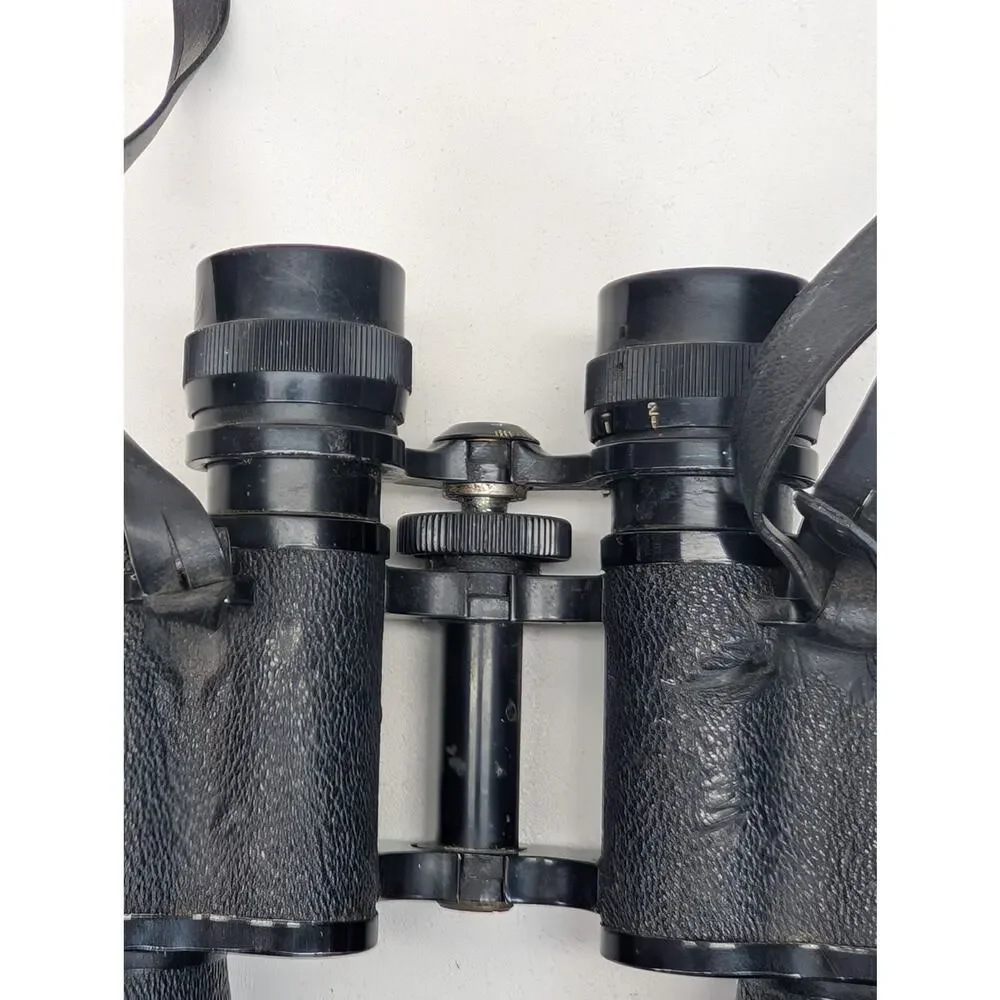 Vintage Focal 7x35 Binoculars Japan Special Coated Field 7° Kresge Detroit Strap